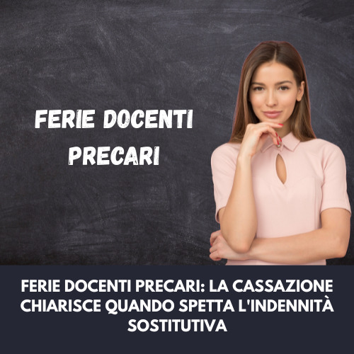 ferie docenti precari